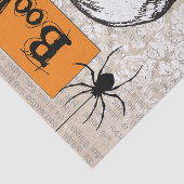 Papier Mousseline Halloween crâne vintage (Détail)