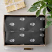 Papier Mousseline Halloween crânes papier tissu sac cadeau étouffeur (Cadeau)