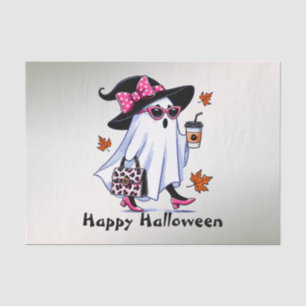 Papier Mousseline Halloween Cute Stylish sorcière Ghost Coffee Cup