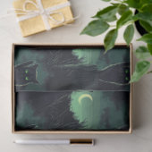 Papier Mousseline Halloween de chat noir (Cadeau)