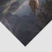 Papier Mousseline Halloween de la Chouette éffrayante et de la Plein (Détail)