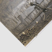 Papier Mousseline Halloween Decoupage Werewolf Skeleton (Détail)