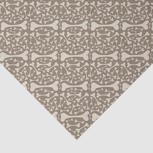 Papier Mousseline Halloween déplaisant squelette os heureux (Détail)