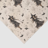 Papier Mousseline Halloween des chauves-souris sorcières enchanteres (Détail)