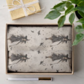 Papier Mousseline Halloween des chauves-souris sorcières enchanteres (Cadeau)