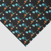 Papier Mousseline Halloween Éffrayant Déplaisant Fantômes chauves-so (Détail)