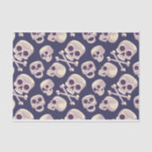Papier Mousseline Halloween Éffrayant Skuls Découpage Imprimer (Recto)
