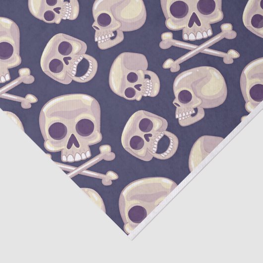 Papier Mousseline Halloween Éffrayant Skuls Découpage Imprimer (Détail)