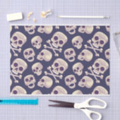 Papier Mousseline Halloween Éffrayant Skuls Découpage Imprimer (Artisanat)