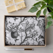 Papier Mousseline Halloween en toile noire et blanche (Cadeau)