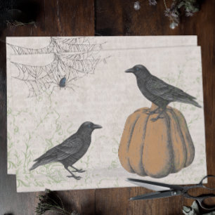 Papier Mousseline Halloween Ephémère vintage