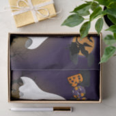 Papier Mousseline Halloween Fantômes Éffrayant cimetière Découpage (Cadeau)