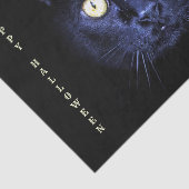 Papier Mousseline Halloween fête peur Chat noir Horreur Nuit (Détail)