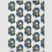 Papier Mousseline Halloween Gothique Gothique Halloween Déplaisant (Recto)