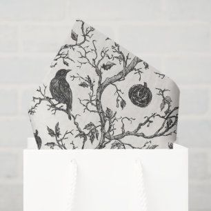 Papier Mousseline Halloween gothique vintage