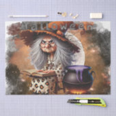 Papier Mousseline Halloween Grumpy Witch (Artisanat)