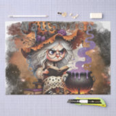 Papier Mousseline Halloween Grumpy Witch (Artisanat)