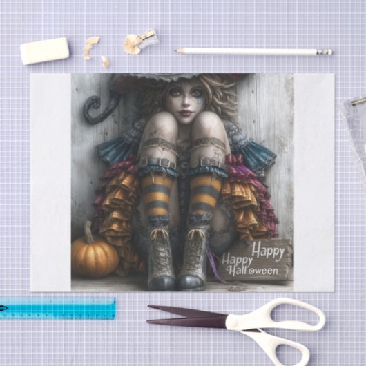 Papier Mousseline Halloween Lyfe1 (Artisanat)