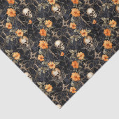 Papier Mousseline Halloween noir et orange (Détail)