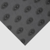 Papier Mousseline Halloween | Oeil mal | Gris (Détail)