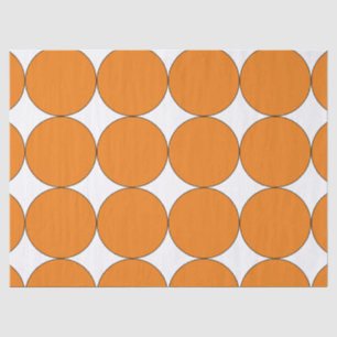 PAPIER MOUSSELINE HALLOWEEN ORANGE GRAND CERCLE TISSUE PAPIER