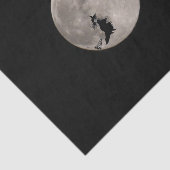 Papier Mousseline Halloween Pleine lune sorcière (Détail)