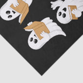 Papier Mousseline Halloween Professeur Ghost Lecture Livres Librairi (Détail)