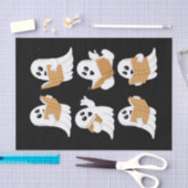 Papier Mousseline Halloween Professeur Ghost Lecture Livres Librairi (Artisanat)