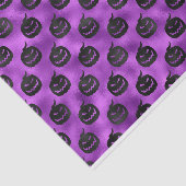 PAPIER MOUSSELINE HALLOWEEN PURPLE AVEC CITROUILLES NOIRS (Détail)