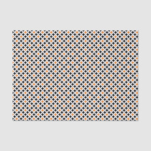 Papier Mousseline Halloween Retro 1950 Diamonds Black Orange