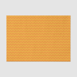 Papier Mousseline Halloween Retro Bright Orange Chevron