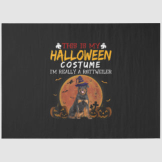Papier Mousseline Halloween Rottweiler