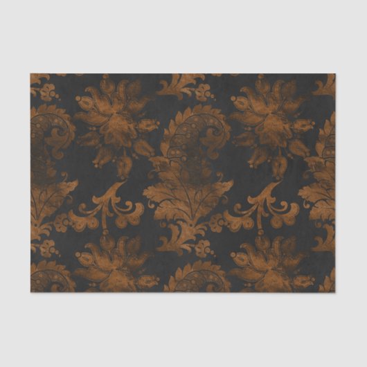 Papier Mousseline Halloween Royal Floral Damask (Recto)
