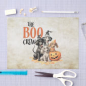 Papier Mousseline Halloween Scary Boo Chiens d'équipage Orange Citro (Artisanat)