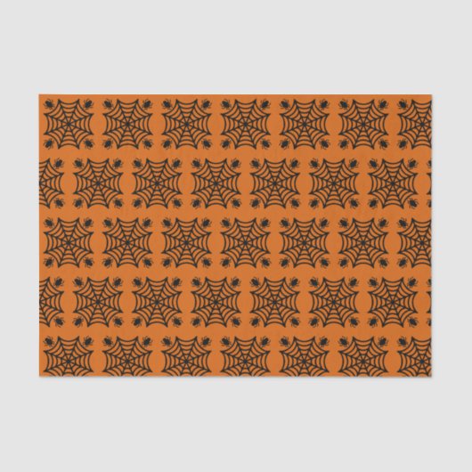 Papier Mousseline Halloween Spiderweb (Recto)