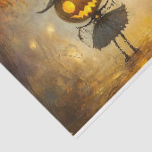 Papier Mousseline Halloween Steampunk Citrouille sorcières AA8 Décou (Détail)