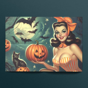 Papier Mousseline Halloween vintage vers le haut
