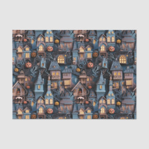 Papier Mousseline Halloween Whimsical Haunted Maison Halloween