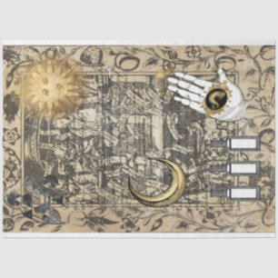 Papier Mousseline Halloween Witchcraft Médicale Vintage Ephemera