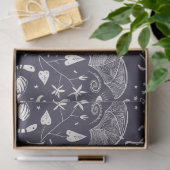 Papier Mousseline Halloween Witchitte Nature Motif Champignons Chat (Cadeau)