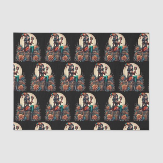 Papier Mousseline Hallowmas d'Imaginaire de fée gothique de Goblinco (Recto)