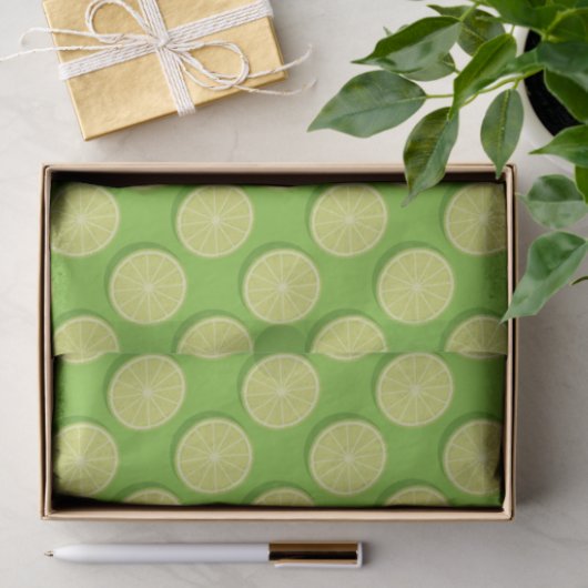 Papier Mousseline Halte Lime (Cadeau)