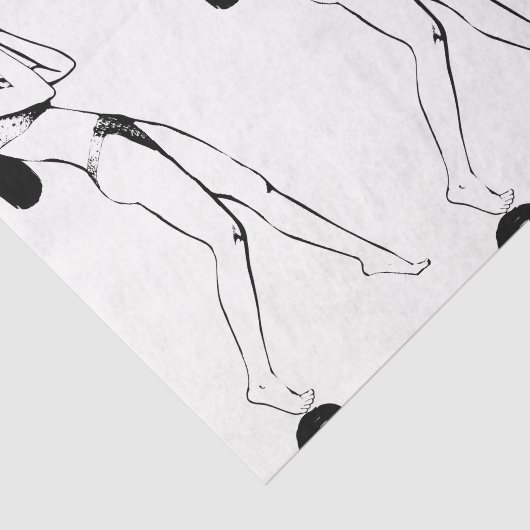 Papier Mousseline HAMbWG jolie dame (Détail)