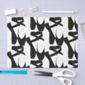 Papier Mousseline HAMbyWG - Chaussons Ballerina en noir (Artisanat)