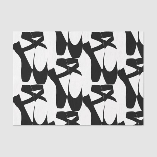 Papier Mousseline HAMbyWG - Chaussons Ballerina en noir (Recto)