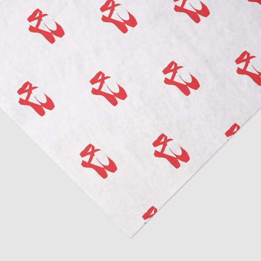 Papier Mousseline HAMbyWG - Chaussons Ballerina en rouge (Détail)