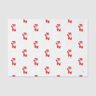 Papier Mousseline HAMbyWG - Chaussons Ballerina en rouge