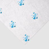 Papier Mousseline HAMbyWG - Coeurs bleu bébé (Détail)