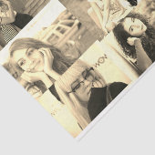 Papier Mousseline HAMbyWG - Collage photo sur Sepia Tone (Détail)