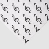 Papier Mousseline HAMbyWG - Note musicale G Clef - (Détail)